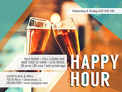 Happy Hour Flyer Promotion