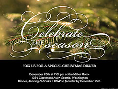 Online Christmas Party Flyer 
