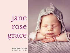 Online Birth Announcement
